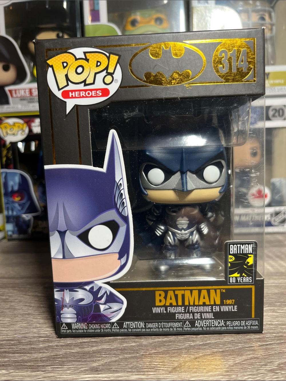 Funko Pop! Heroes Batman 314 Navy Blue, Black & Gold Vinyl Figure